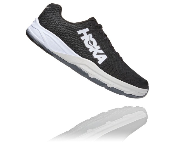 Hoka One One EVO Carbon Rocket Mens UK - Dark Grey Running Shoes - BKUAL7628